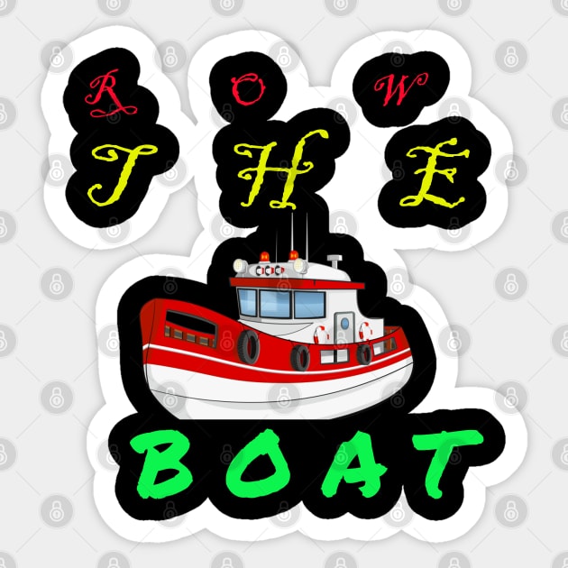 ROW THE BOATS Sticker by baha2010